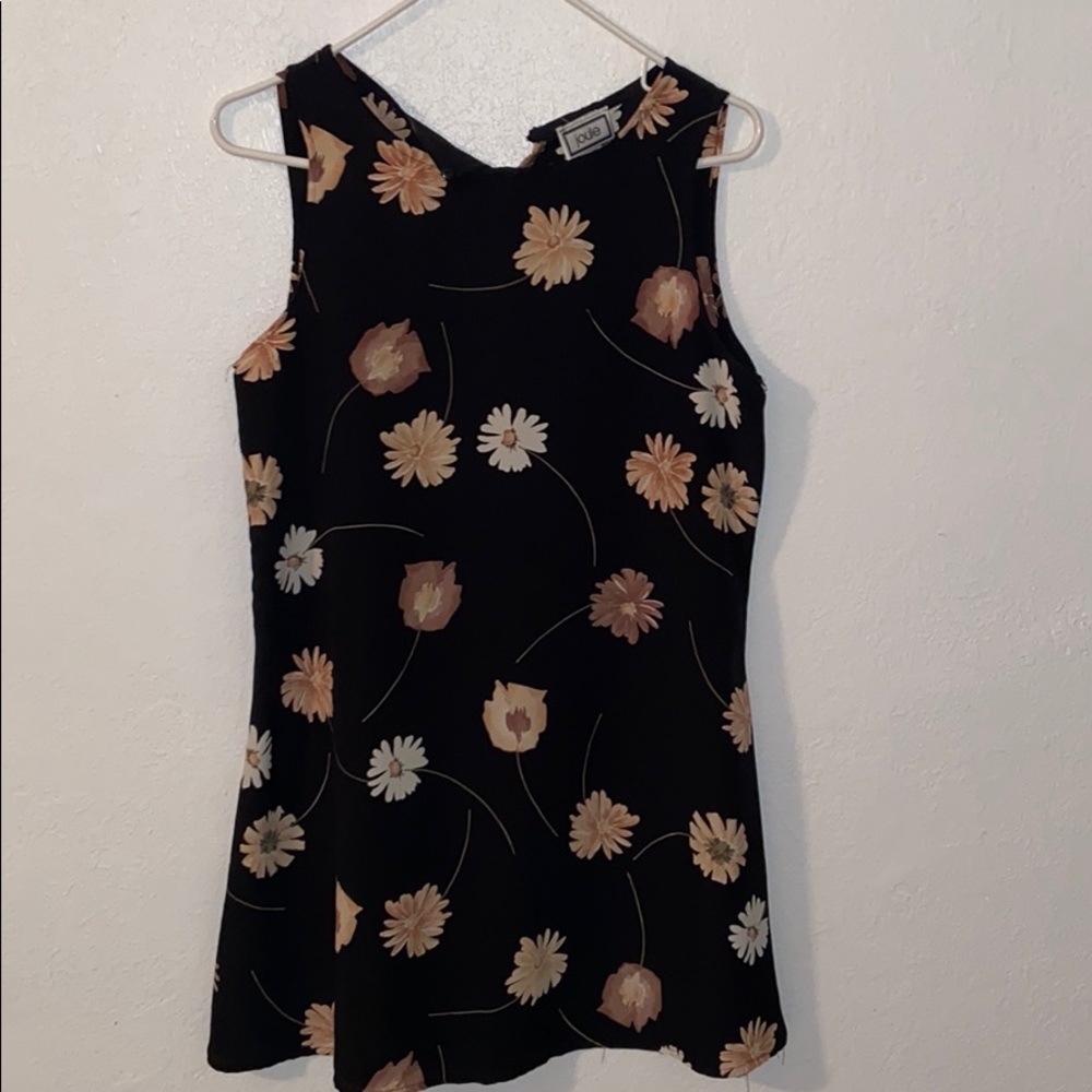 Joule Black Floral Dress